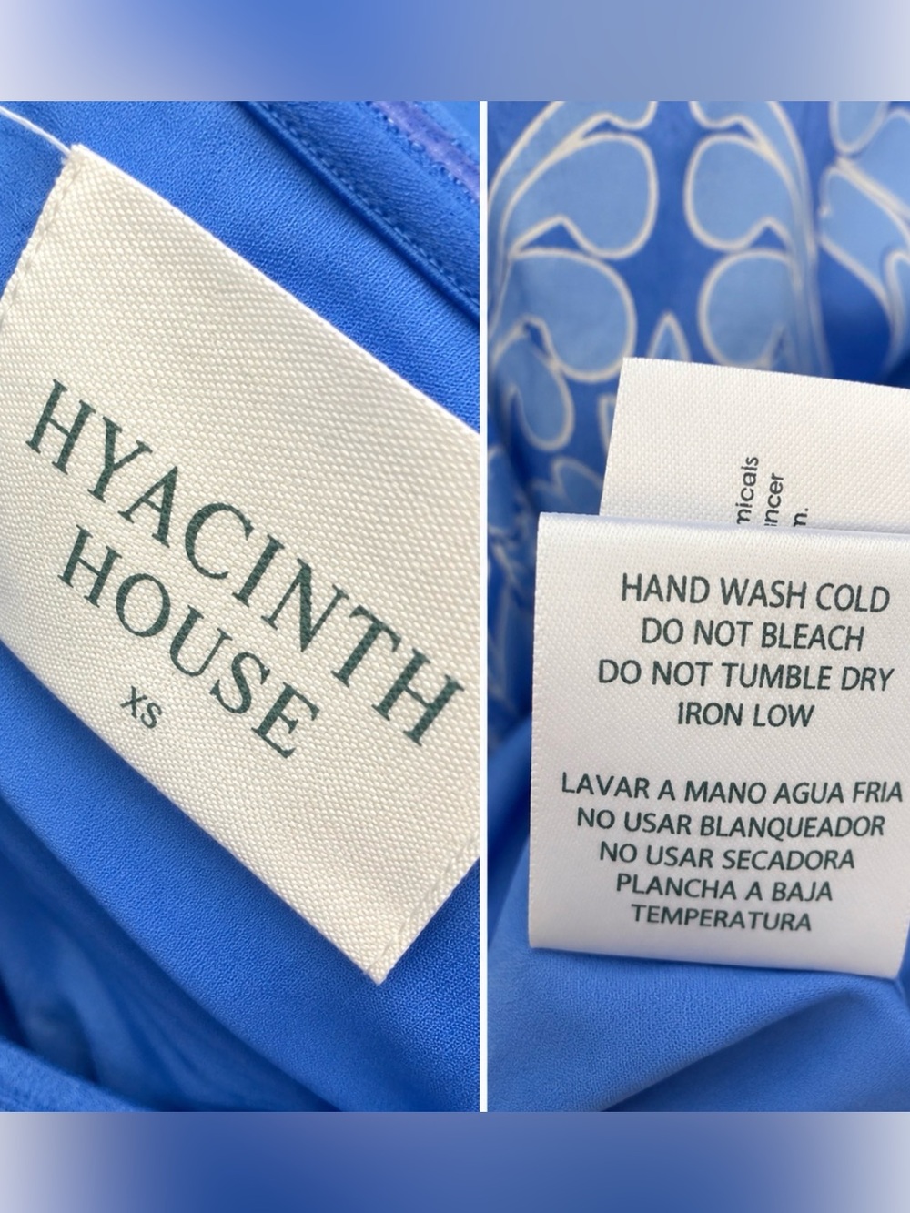Hyacinth House One Shoulder Blue Resort Midi Dress | Coastal Chic | NWT - Picture 13 of 14